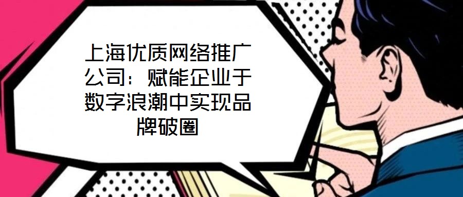 上海優質網絡推廣公司：賦能企業于數字浪潮中實現品牌破圈